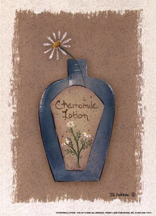 Framed Chamomile Lotion Print