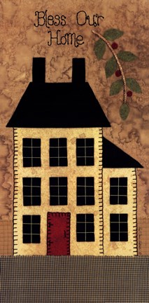 Framed Bless Our Home Print