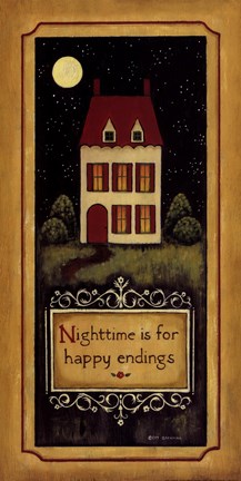 Framed Happy Endings Print