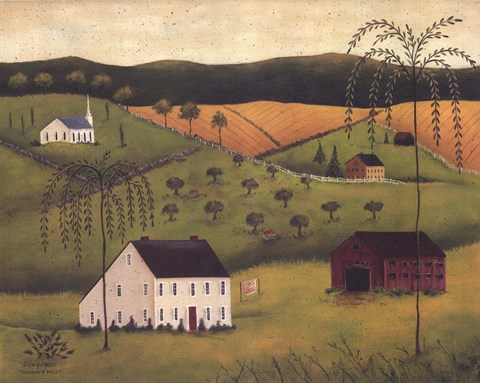 Framed Orchard Hill Print