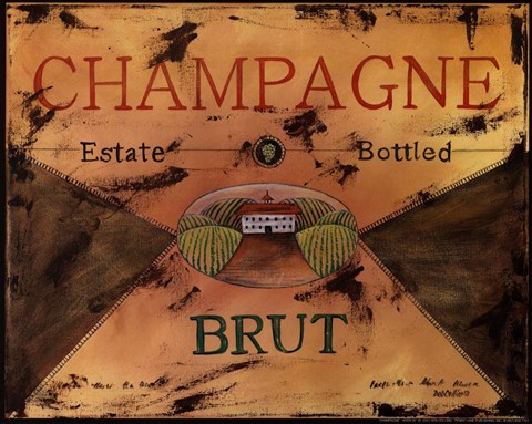 Framed Champagne Print