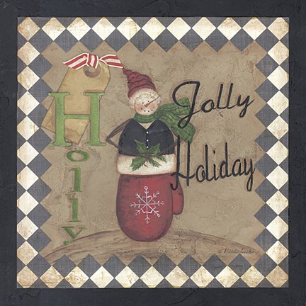 Framed Holly Jolly Holiday Print
