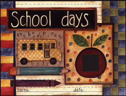 Framed School Days Photomat Print
