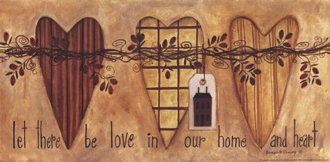 Framed Let There be Love Print