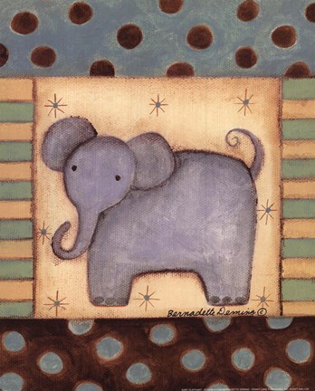 Framed Baby Elephant Print