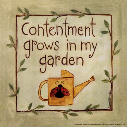 Framed Contentment Print