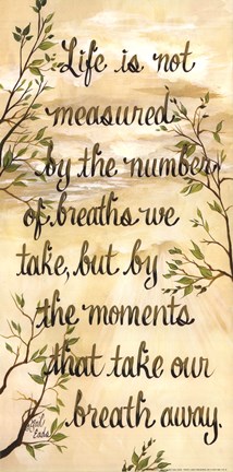 Framed Take Our Breath Away Print