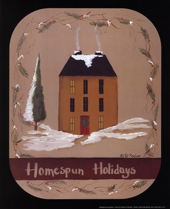 Framed Homespun Holidays Print
