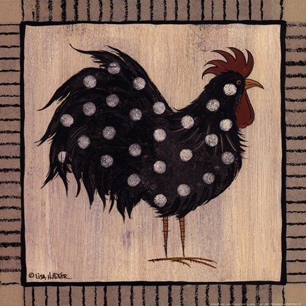 Framed Chicken Pox I Print