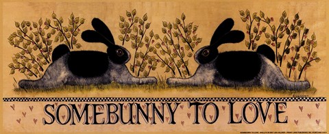 Framed Small-Somebunny to Love Print