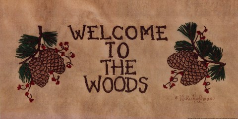 Framed Welcome to the Woods Print