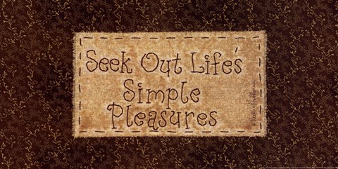 Framed Seek Out Life's Simple Pleasures Print