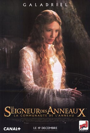 Framed Lord of the Rings: Fellowship of the Ring Galadriel Print