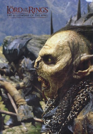 Framed Lord of the Rings: Fellowship of the Ring Orcs Print