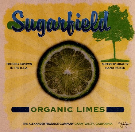 Framed Sugarfield Limes Print