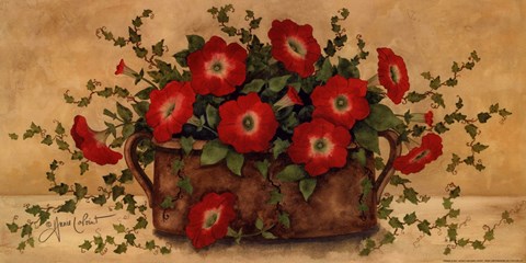 Framed Dressed in Red Print