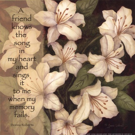 Framed Song in My Heart Print