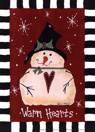 Framed Warm Hearts Print