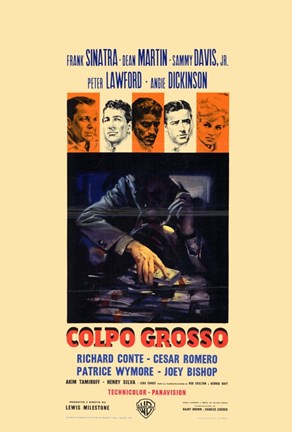 Framed Oceans 11 Colpo Grosso Tan Print