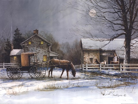 Framed Simple Living Print