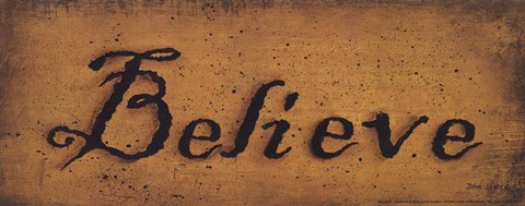 Framed Believe Print