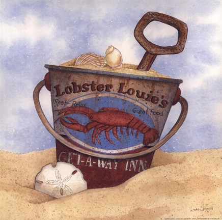 Framed Lobster Louie's Print