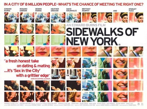 Framed Sidewalks of New York Collage Print
