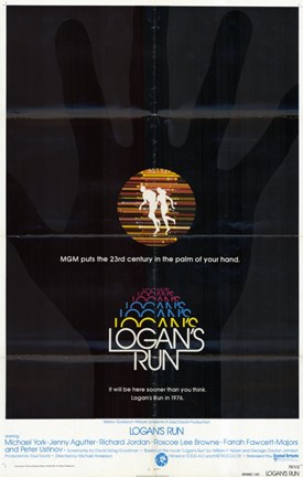 Framed Logan&#39;s Run - black Print