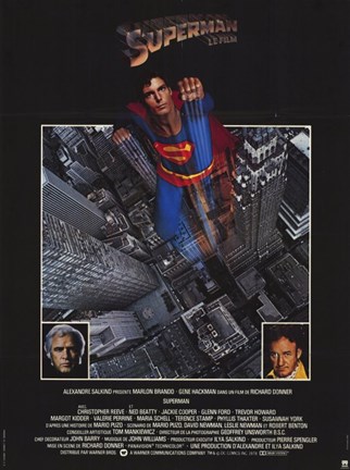 Framed Superman: The Movie Taking Off Print
