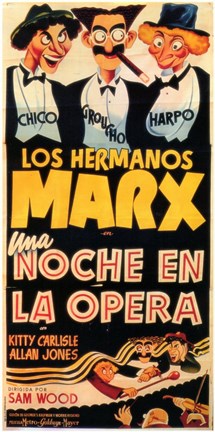 Framed Night At The Opera (spanish) Print