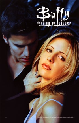 Framed Buffy The Vampire Slayer (TV) Angel Print