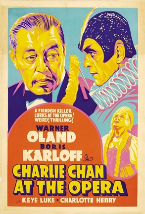 Framed Charlie Chan at the Opera Print