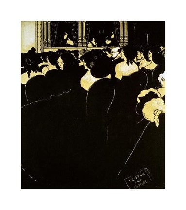 Framed Tristan and Isolde: The Yellow Book Print