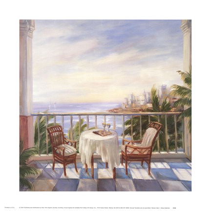 Framed Terrace View 1 Print