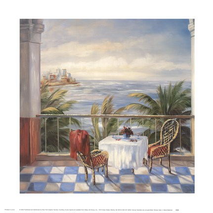 Framed Terrace View 2 Print