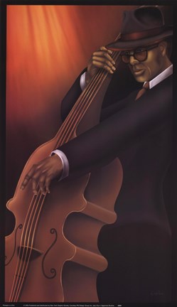 Framed Jazz City 4 Print