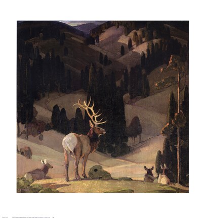 Framed October in the Mountains Print