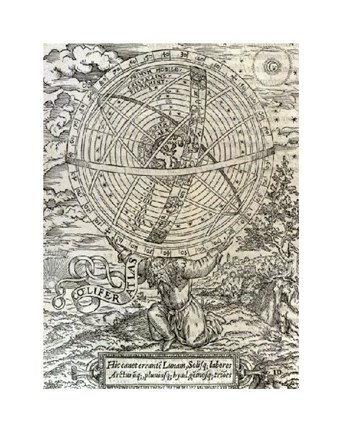 Framed Cosmographical Glasse Print