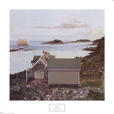 Framed John's Bay, 1984 Print