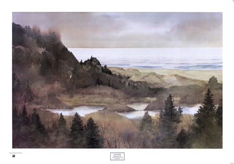 Framed Oregon Coast, 1985 Print