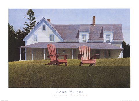 Framed Island Summer Print