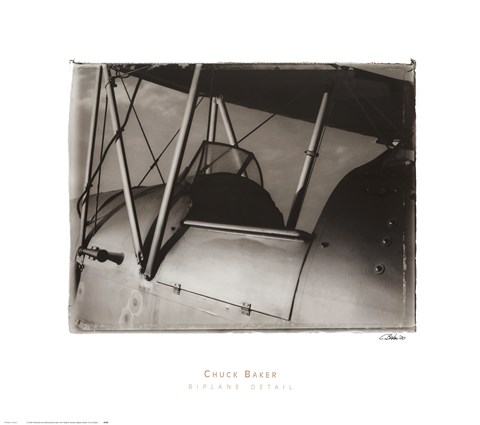 Framed Biplane Detail Print