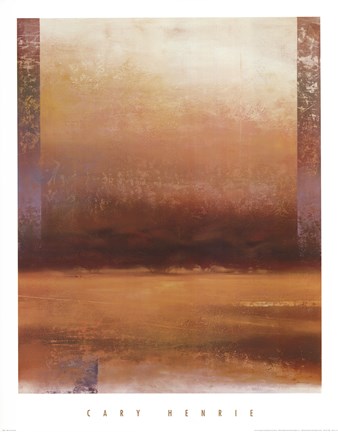 Framed Mist on the Horizon Print