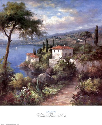 Framed Villa Flora Two Print