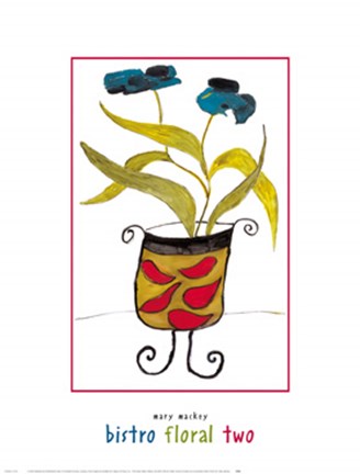 Framed Bistro Floral Two Print