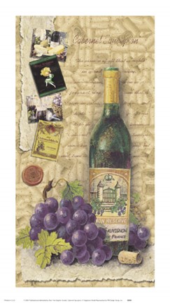 Framed Cabernet Sauvignon Print