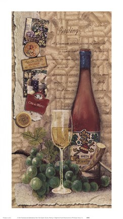 Framed Riesling Print