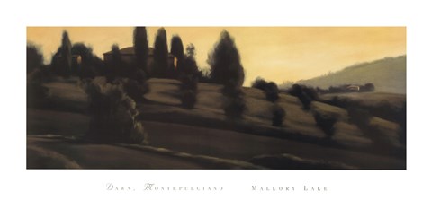 Framed Dawn Montepulciano Print