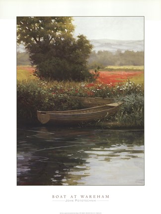 Framed Boat at Wareham Print