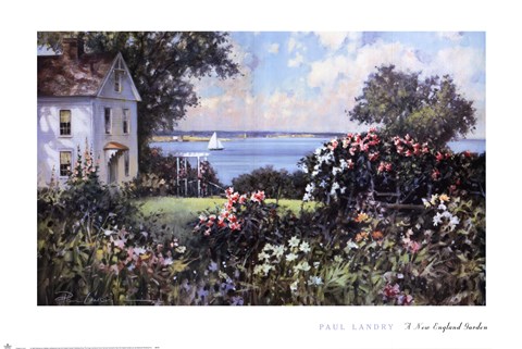 Framed New England Garden Print